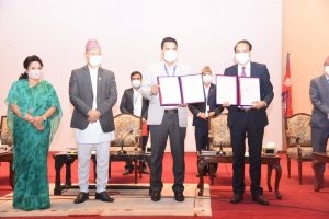 काठमाडौँ महानगर र नेपाल विज्ञान तथा प्रज्ञा प्रतिष्ठानविच सम्झौता
