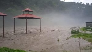सिन्धुपाल्चोकको मेलम्ची बजार बाढीको जोखिममा