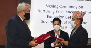 विश्व बैंकले उच्च शिक्षा विशिष्टताका लागि ७ अर्ब रुपैयाँ सहुलियत ऋण दिने विश्व बैंकले उच्च शिक्षा विशिष्टताका लागि ७ अर्ब रुपैयाँ सहुलियत ऋण दिने