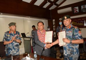 सशस्त्र प्रहरीले विद्युतीय चुलो प्रयोग गर्ने, चार्जिङ स्टेशनसम्बन्धी सम्झौता