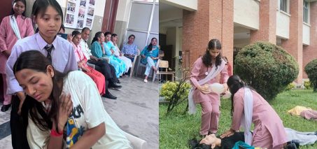 नेपाल मेडिकल कलेजका विएस्सी नर्सिङ विद्यार्थीहरूलाई ‘सिमुलेसन अन ट्रायेज म्यानेजमेन्ट’ प्रशिक्षण