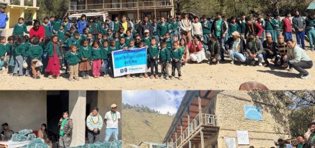 सिटिजन्स बैंकद्वारा तीनसय विद्यार्थीलाई न्यानो स्वेटर वितरण